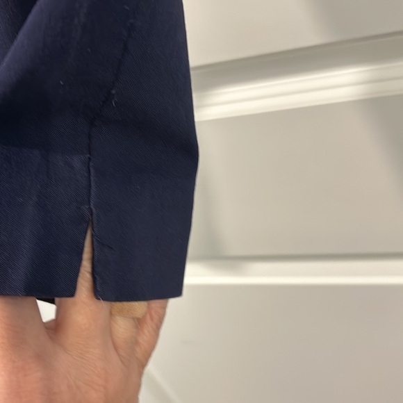 Chico’s Perfect Stretch Navy Ankle pants size 2 short GUC - Picture 4 of 6